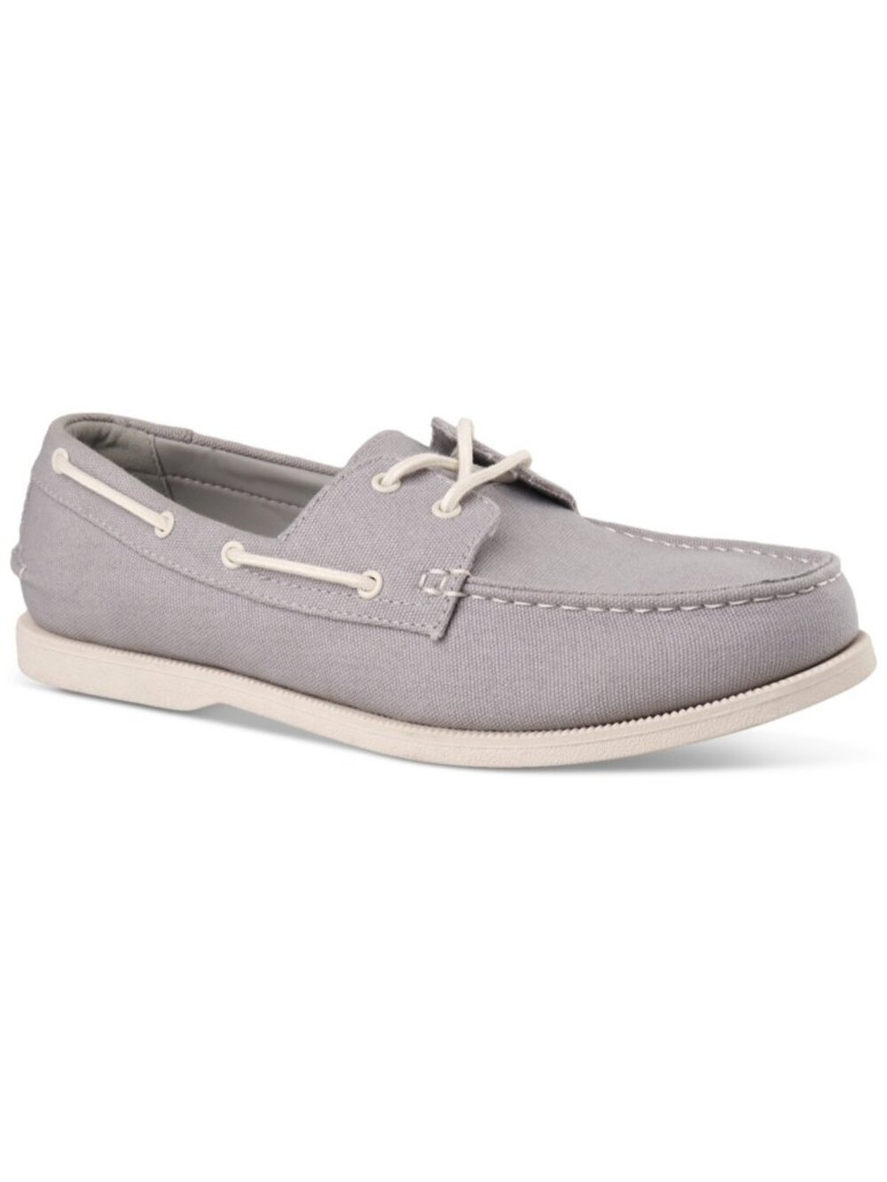 Club Room Men's Elliot Lace-Up Boat Shoes Grey Size 9.5